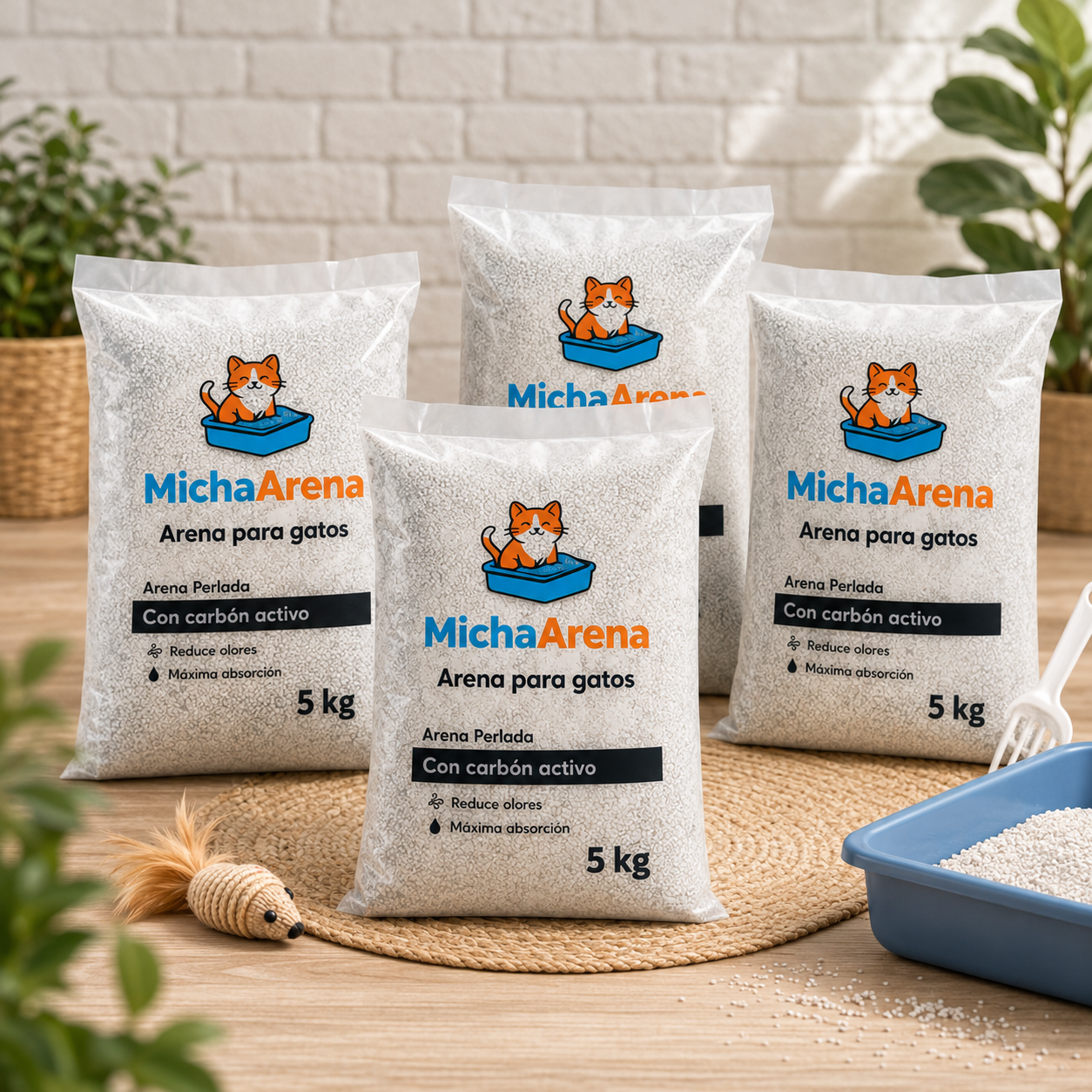 Pack 20 Kg: Arena para gato MichaArena